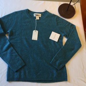 Ellen Tracy cashmere sweater size S aqua